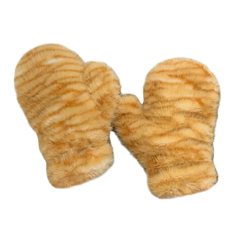 Новая мультяшная шапка из кожи животных, защита шеи, сохраняющая тепло, шапка-рыбак с медвежьими ушками, защита ушей, шарф в полоску тигра, осень-зима