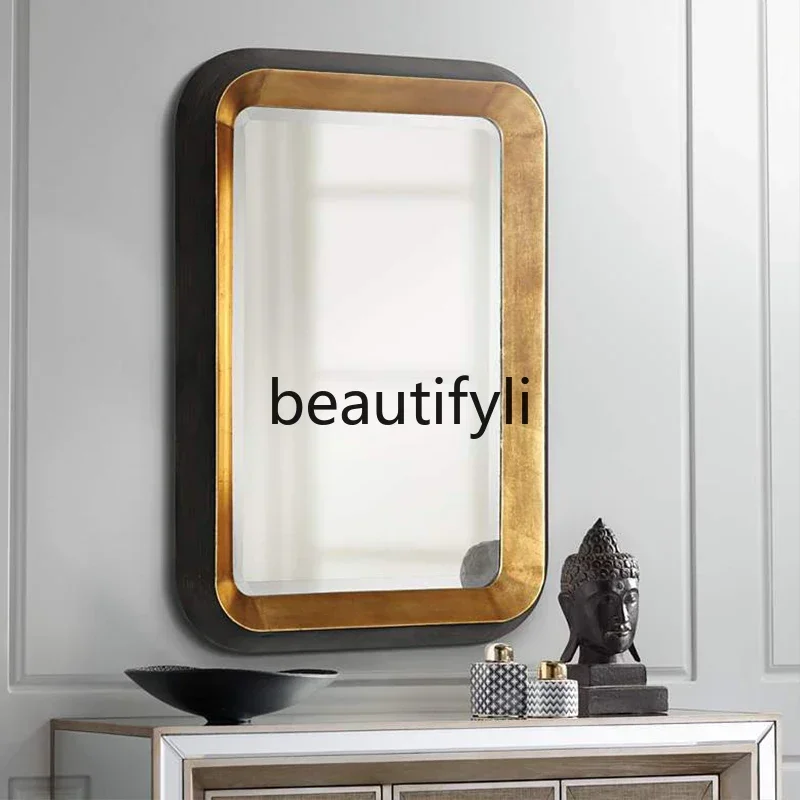 

TTT wall-mounted handmade retro creative dressing full-body mirror wall-mounted European modern classical style decorativ