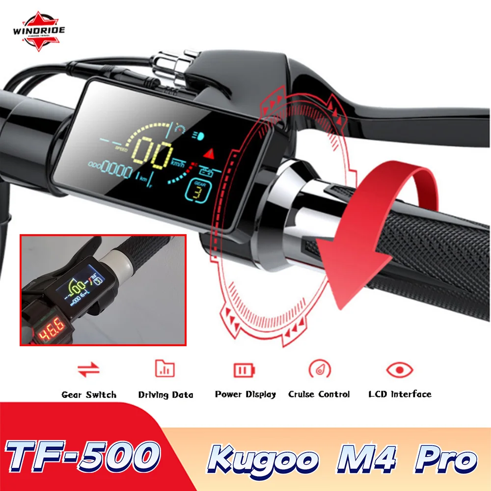 Electric Scooter Throttle Switch TF-500 LCD Display 36V 48V Brushless Controller For Kugoo M4 Pro TF-100 LCD Instrument