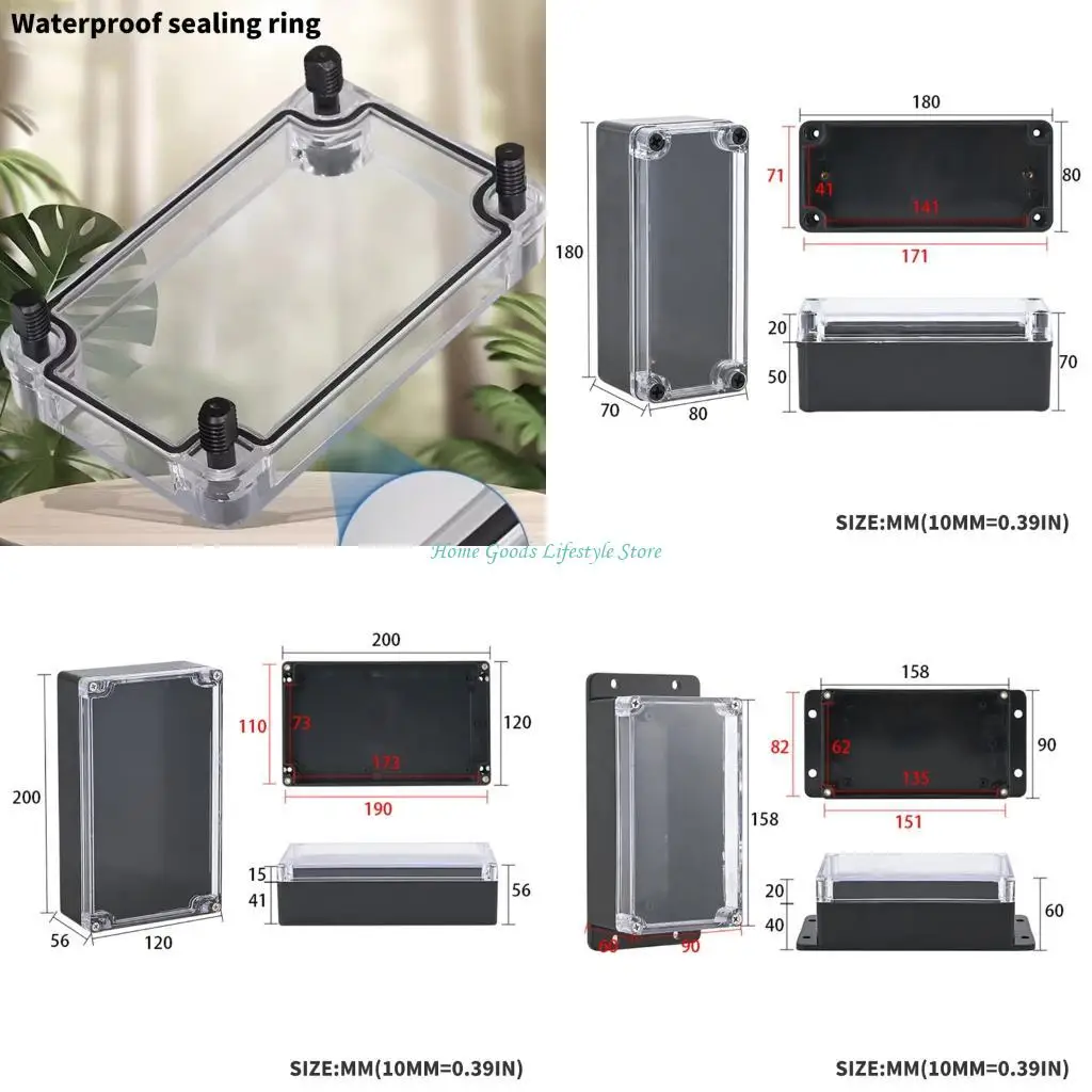 E74E Waterproof Power Case Junction Box Electrical Project Box Enclosure Case