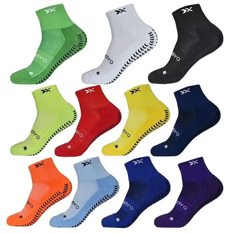 Men\'s Short Football Socks Towel Bottom Non-Slip Novelty Soccer Basketball Socks Running Training Anti Slip Sport Socks