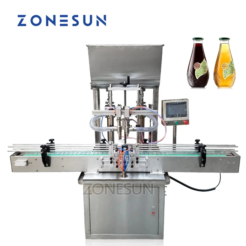 ZONESUN Automatic Beverage Production Line Cans Beer Honey Paste Oil Filling Machine Bottle Water Making Machines supplier