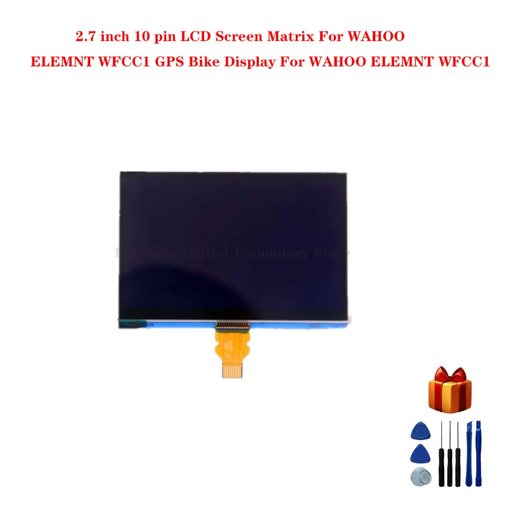 2. 7-calowy 10-stykowy matryca ekranu LCD dla WAHOO ELEMNT WFCC1 wyświetlacz rowerowy gps dla WAHOO ELEMNT WFCC1