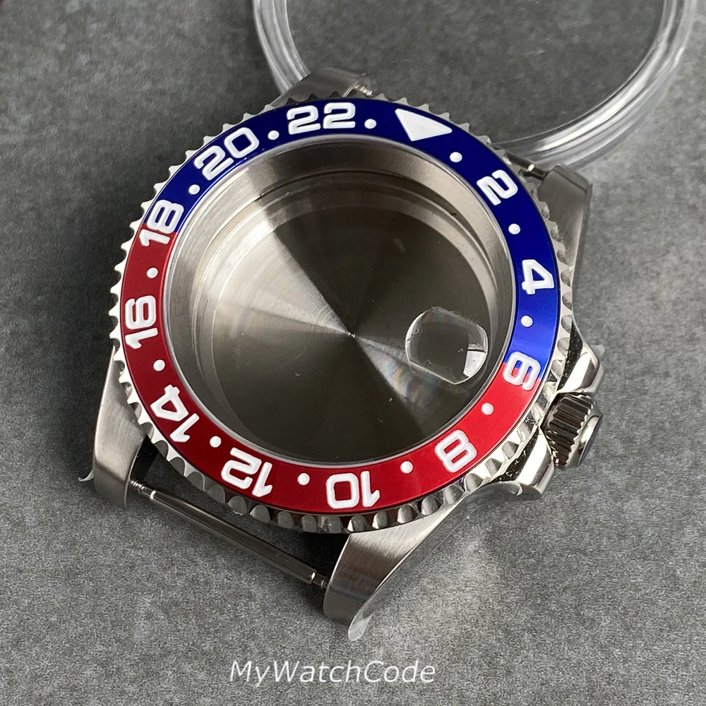 40mm Sub GMT Watch Case for NH34 NH35 NH36 NH37 NH38 NH39 NH70 NH72 Movement 120Click Bezel 200m Waterproof Resistant Steel image 3