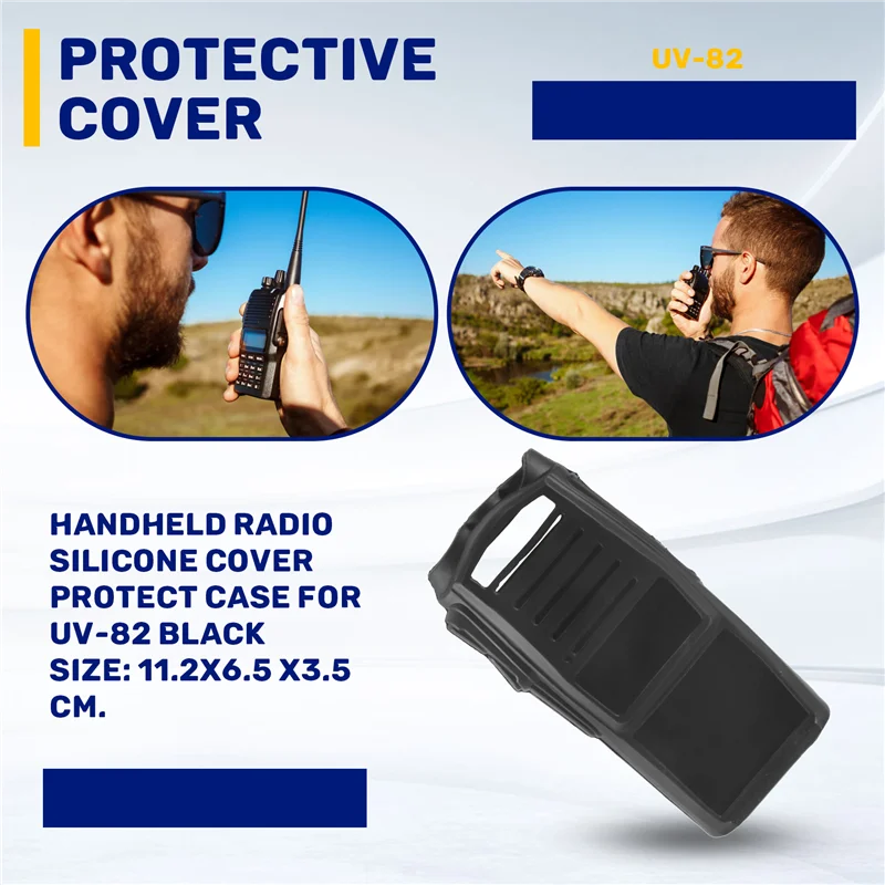 Handheld Radio Silicone Cover Protect Case For Baofeng Uv-82-Hot
