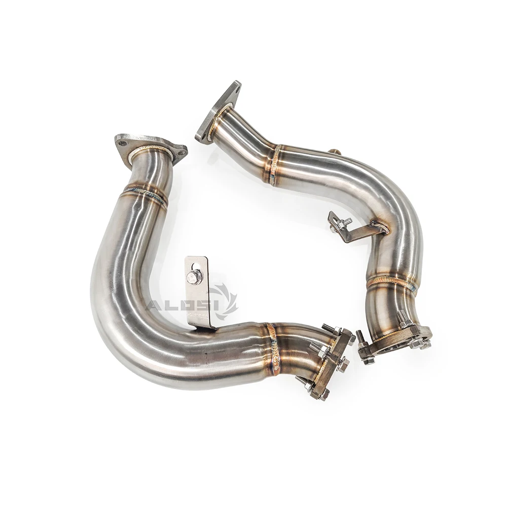 

Exhaust downpipe for Audi S4 3.0T 2009-2015 High performance straight through stainless exhaust downpipe