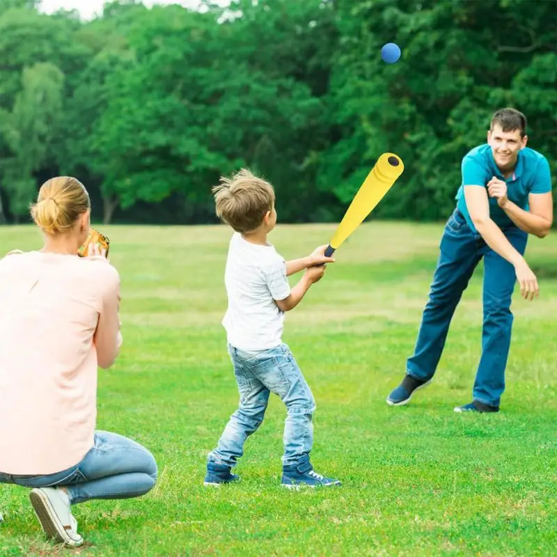 

Eva Baseball Bat Kids Foams Baseball Bat Toys With Balls Swing Training Interactive Accessory Sports Playing Tool For Kids Boys