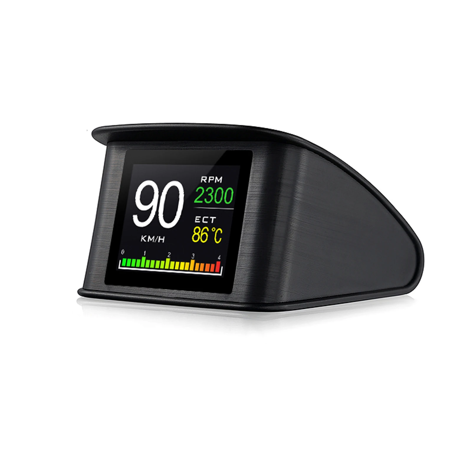 

Smart HUD Display, 2.2 Inch Black Digital OBDII Speedometer Car Head Up Display with Speed, Distance, Time Display, ABS