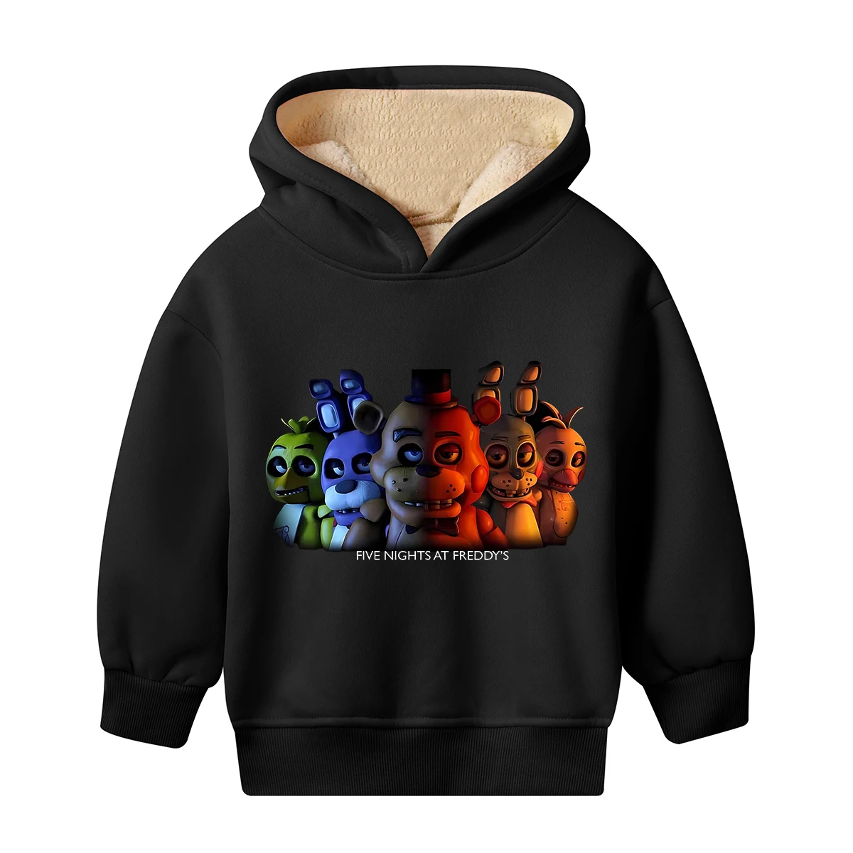 خمس ليال في فريدي الأطفال هوديس فتاة بوي الكرتون أنيمي البلوز الشتاء رشاقته الدافئة البلوز القمم ملابس الطفل هدية #3