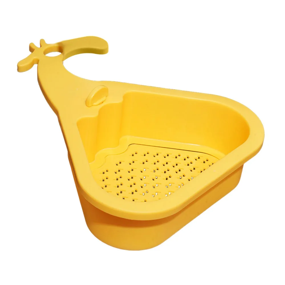 

Треугольная сливная корзина для раковины Жираф со сливным отверстием Сепаратор пищевых остатков Защита от протечек Открытие и закрытие одним касанием