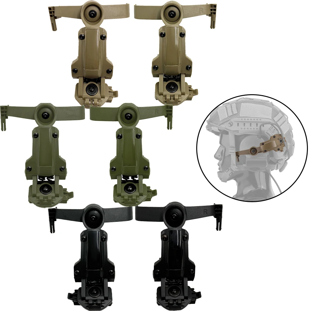 Tactical Helmet OPS CORE ARC/Wendy M-LOK Rail Adapter Helmet Mount Suitable for COMTAC III Shooting Headset Accessories