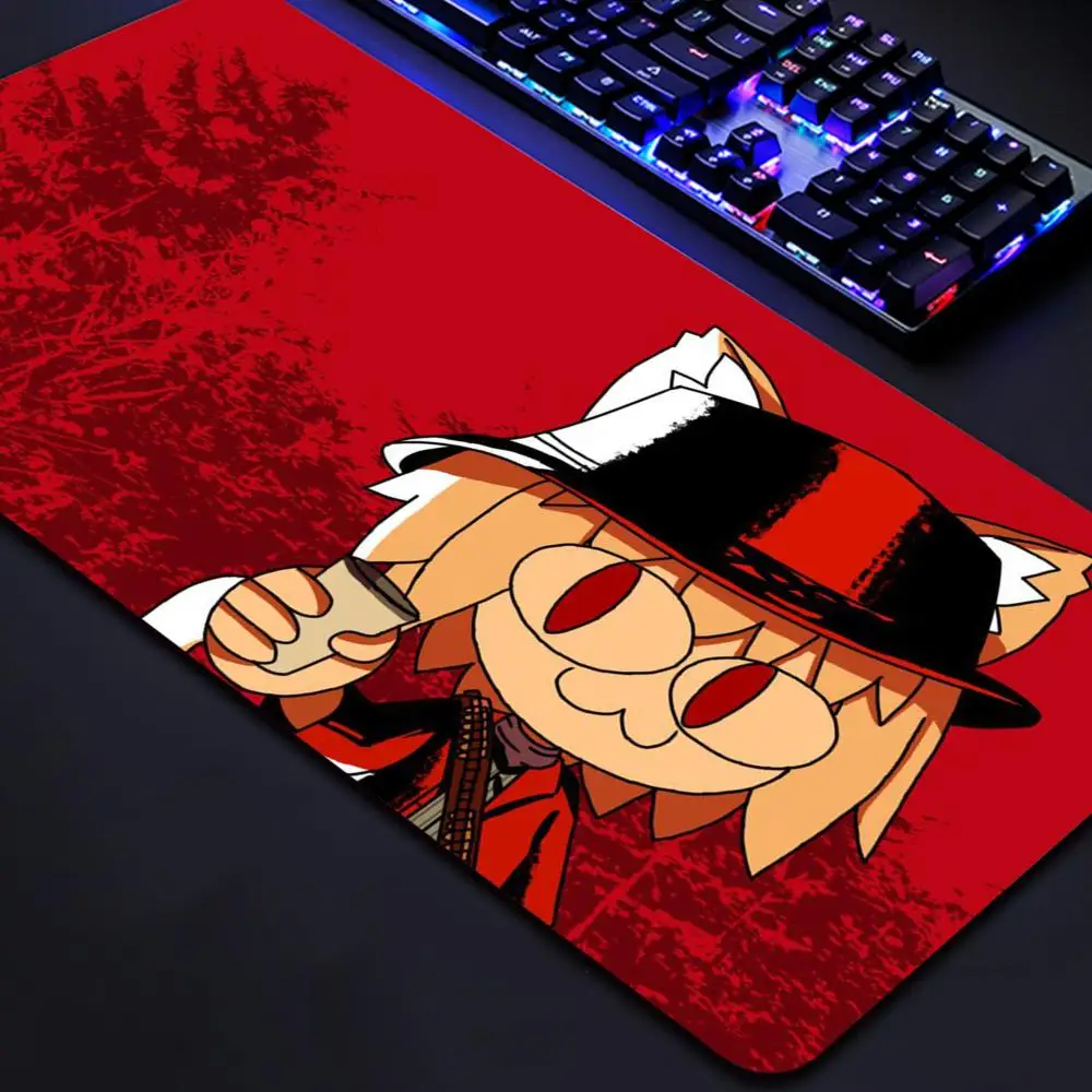 

Neco-arc Gamer Cabinet Mouse Pad Anime Gaming Accessories Rubber Keyboard Office Tables Computer Desk Mat Carpet Mousepad