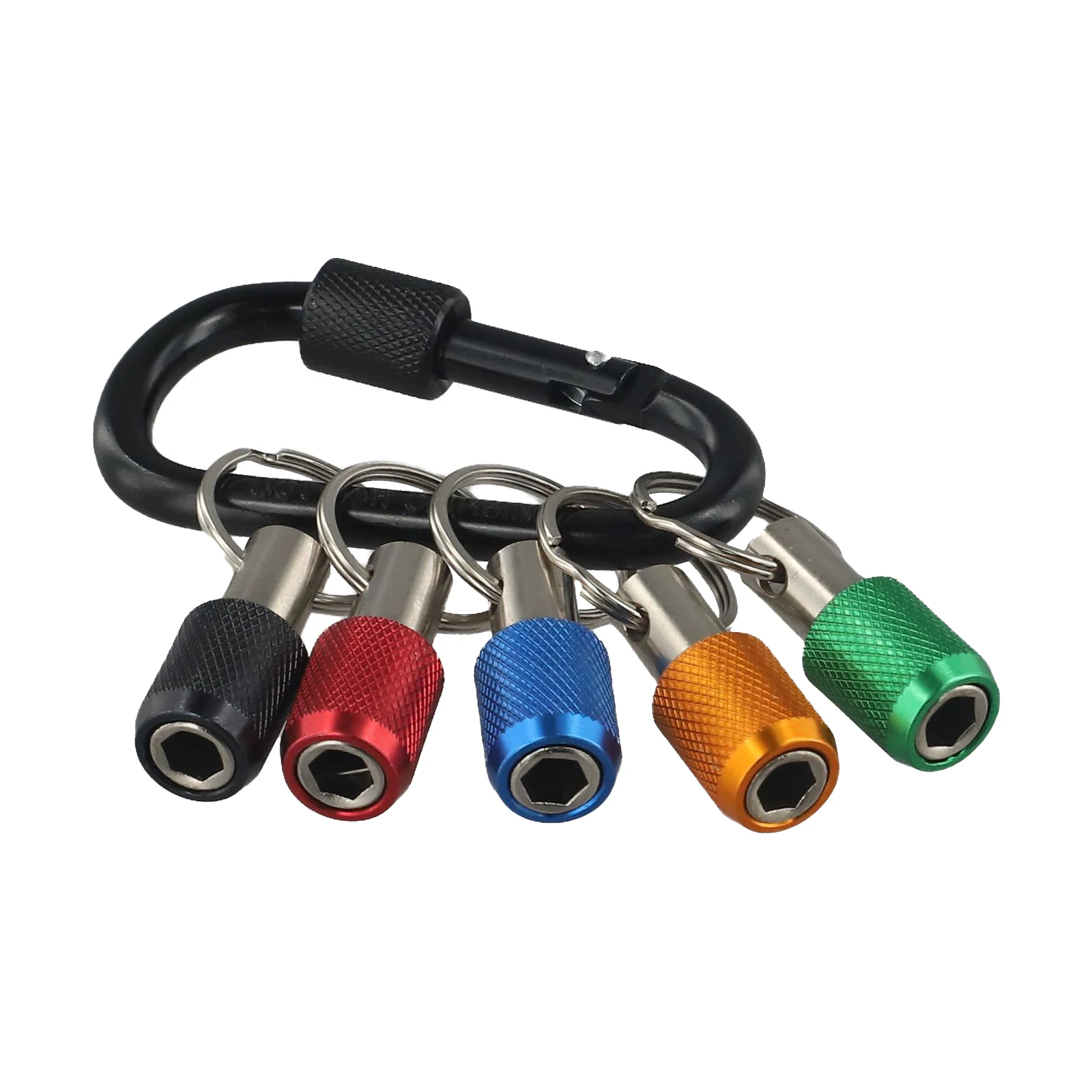 Screwdriver Bit Holder Drill Bit Holder 1/4 Hex Shank Keychain Extension Bar Quick Release For Electric Screwdrivers