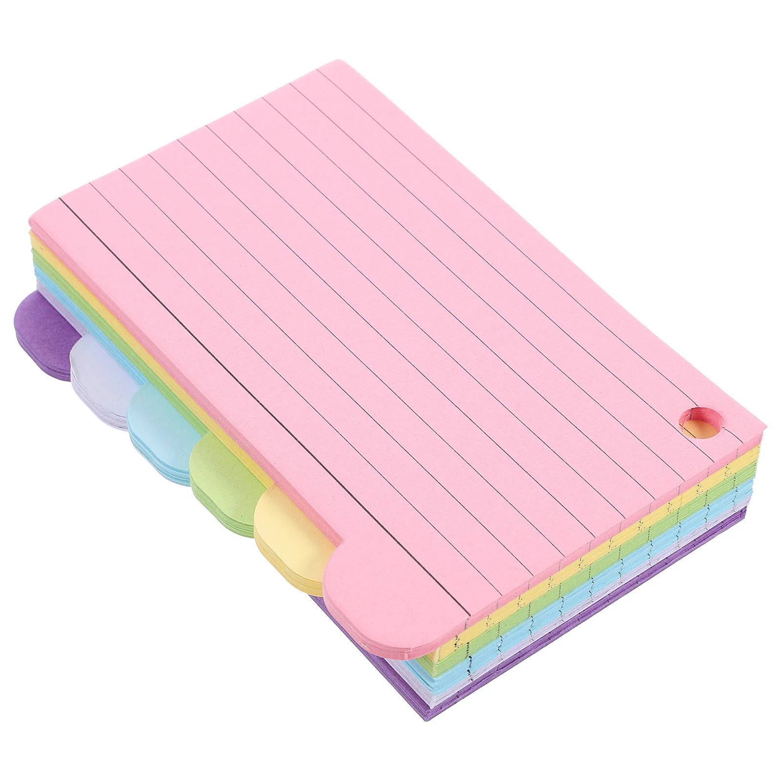 مجموعة واحدة من بطاقات الفهرس، تصميم حلقة ثقب الثقب، أساسيات الدراسة الورقية الناعمة لطلاب الجامعات، استخدام المكتب، البطاقات التعليمية، بطاقات الملاحظات