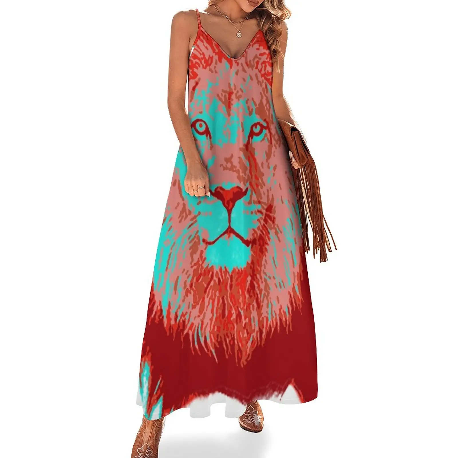 

Женское летнее платье без рукавов, с длинным рукавом