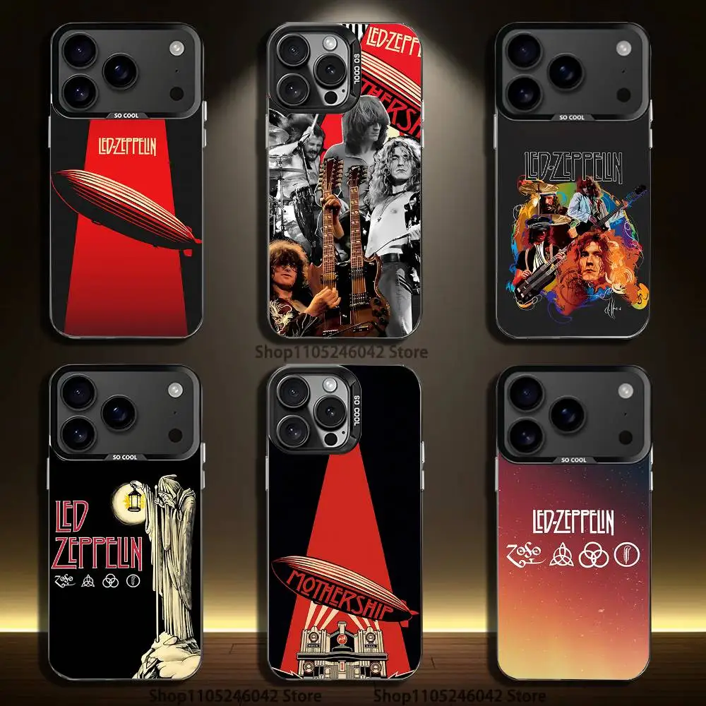 

Band L-Led Z-ZeppeLines Phone Case For iPhone 17,16,15,14,13,12,11,Pro,XS,Max,Plus,Mini,SE4,E Black Matte Shockproof Cover