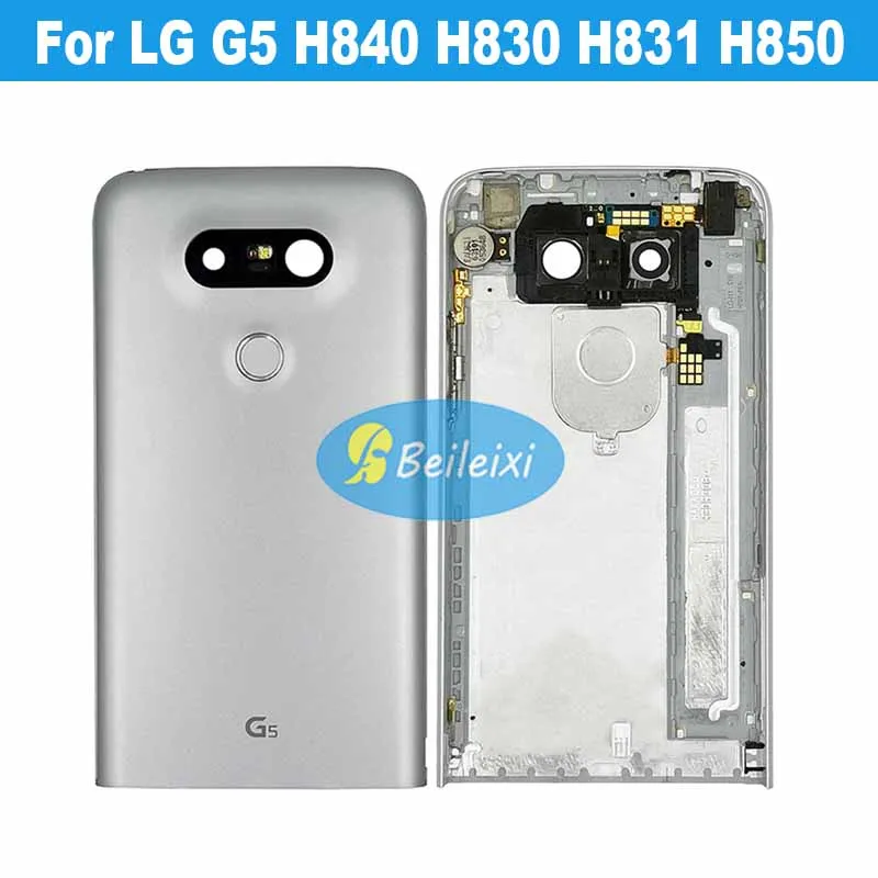 

For LG G5 H850 H840 H830 H831 VS987 F700S H845 H860 Metal Battery Back Cover Protective Housing Durable Cover With Side Button