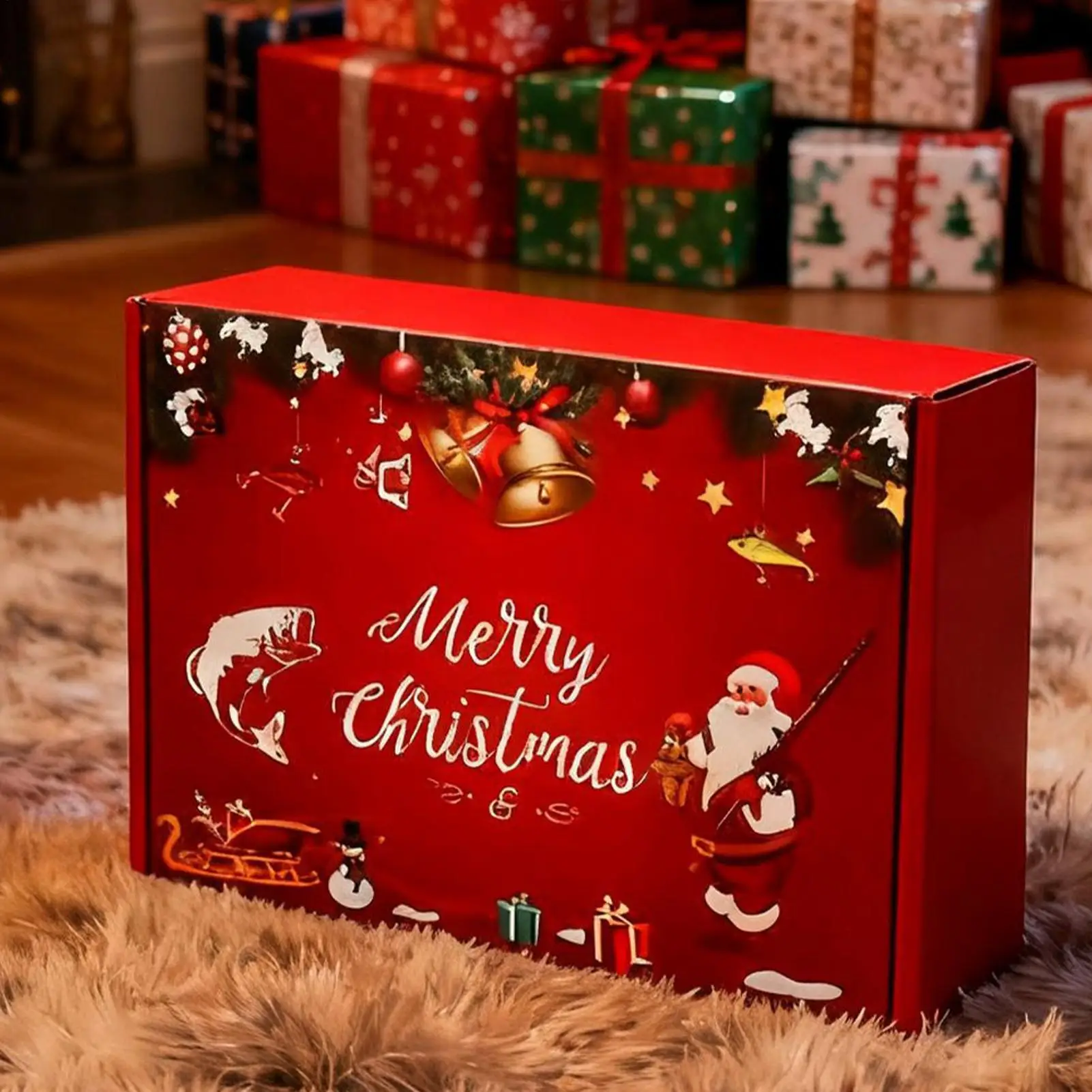 釣りルアーキット-クリスマス-タックルアクセサリー-人工ルアーキット-ホリデーシーズン用-ファミリーナイト-朝のキャンプ-アウトドア-川