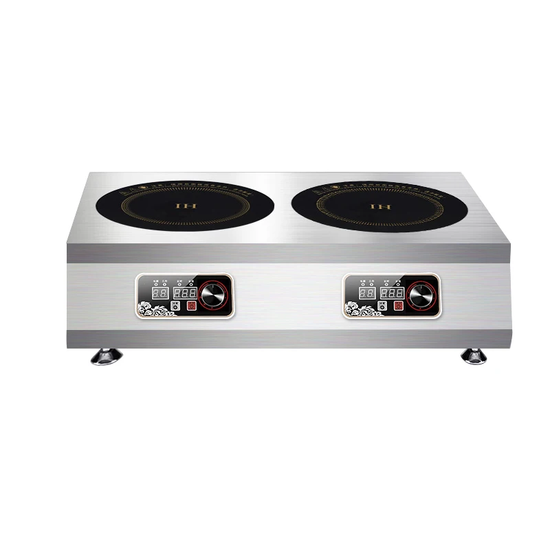 

Commercial cooker electric induction cooker wide steel restaurant variable frequency hob stove 220V two 2 burners