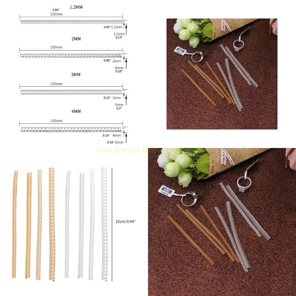 

D46E 8pieces/set Clear Invisible Ring Guard