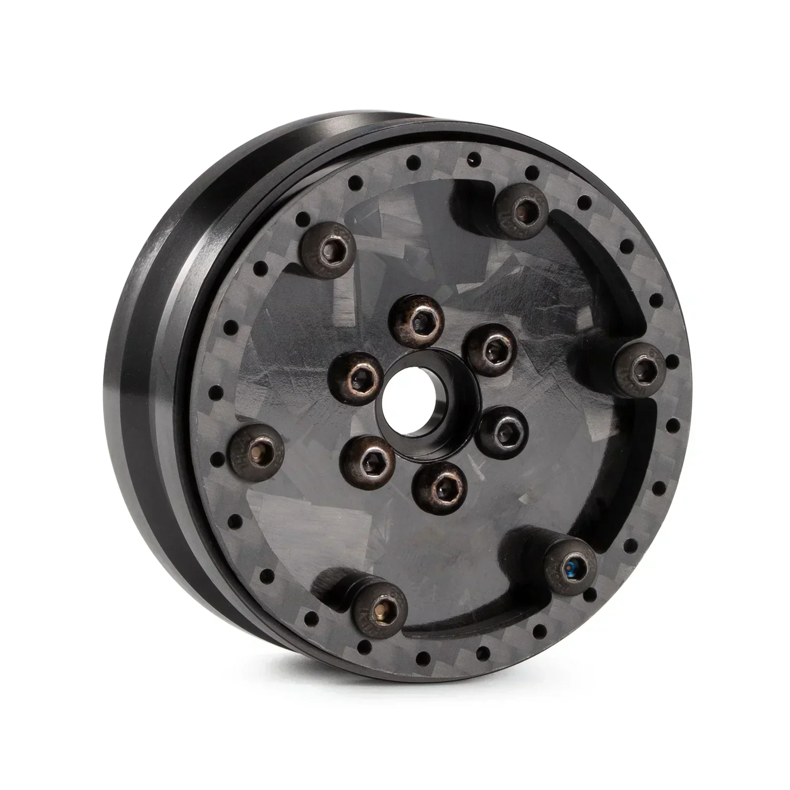 Ultra Lightweight Carbon Aluminum 1.9 Beadlock Wheels Adjustable Offset for 1/10 RC Crawler SCX10 Capra TRX4 VS4-10 H10 OPTIC