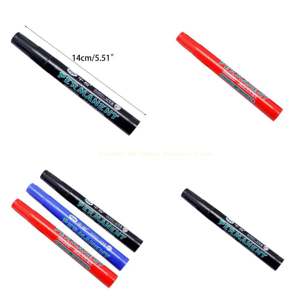 

Permanent Marker Pen Black Markers Pens Quick Dry Smooth for Doodling Marking