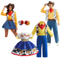 Buzz Lightyear Dress Jessie Girls Cartoon Cow Frocks Halloween Clothes Party Toy Story Vestidos Cosplay Kids Costume