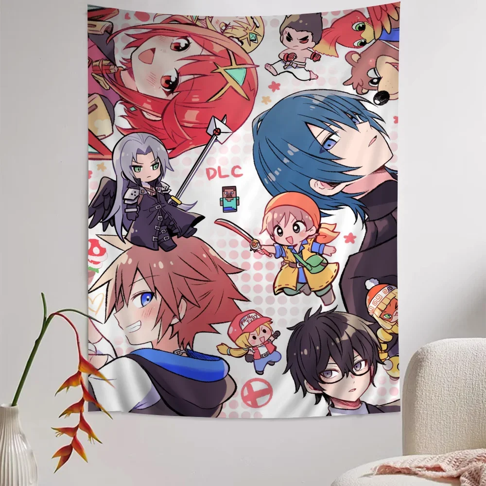 Xenoblade Chronicles 2 Pyra Anime Chart Tapestry Bohemian Wall Tapestries Mandala Wall Art Decor