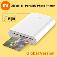 Global Version Xiaomi Mi Portable Photo Printer ZINK Thermal Pocket Mini Wireless Bluetooth Printer AR Photo Support Mi Home APP