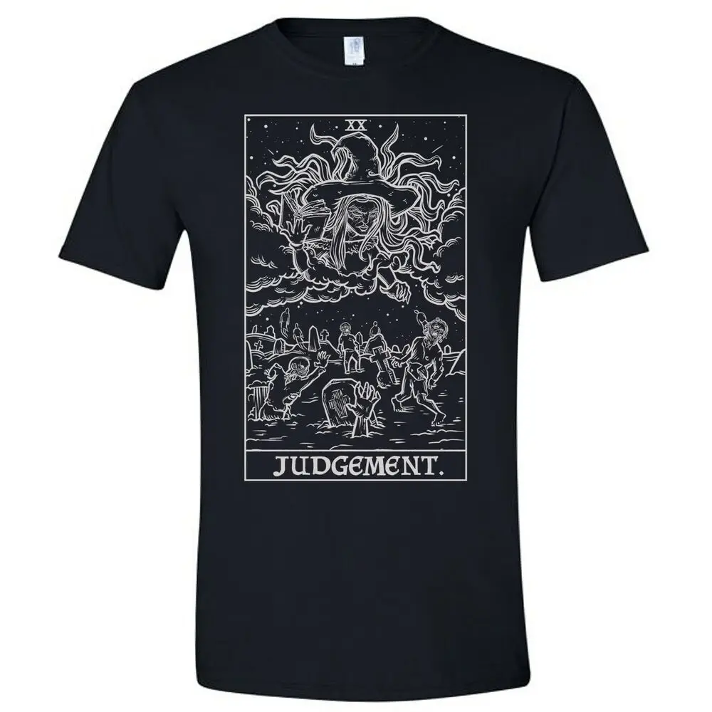 Judgement Tarot Card Shirt Witch Necromancy Gothic Halloween Spooky Zombie Shirt  High Quality 100%Cotton Short Sleeve