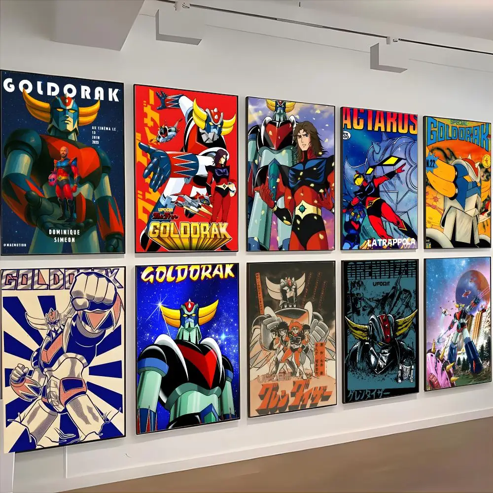 Anime Mecha Goldorak Poster Classic Home Interior Artwork & Stylish Room Decoration