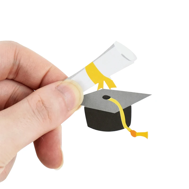 100 pz/lotto coriandoli di carta per berretto di laurea per decorazioni per feste di laurea 2024 congratulazioni per la scuola forniture per la