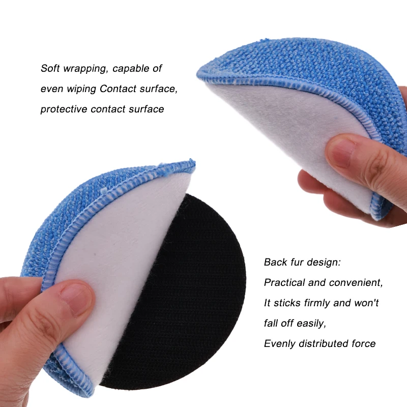 Replaceable Polishing Set 4 Inch 4 Pcs with Polishing Sponge Wool Pad for Sanding Cleaning Car Body Sealing Metal Wood