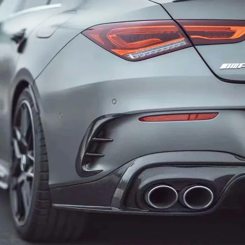 

Для Mercedes-Benz CLA-класса W118 CLA45: карбоновый спойлер на задний бампер, накладка на воздухозаборник, автомобильные аксессуары