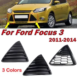 For Ford Focus 3 Grille 2011-2014 Car Front Bumper Triangle Cover Honeycomb Hole Grille Auto Accessories BM51-17K946 BM51-17K947