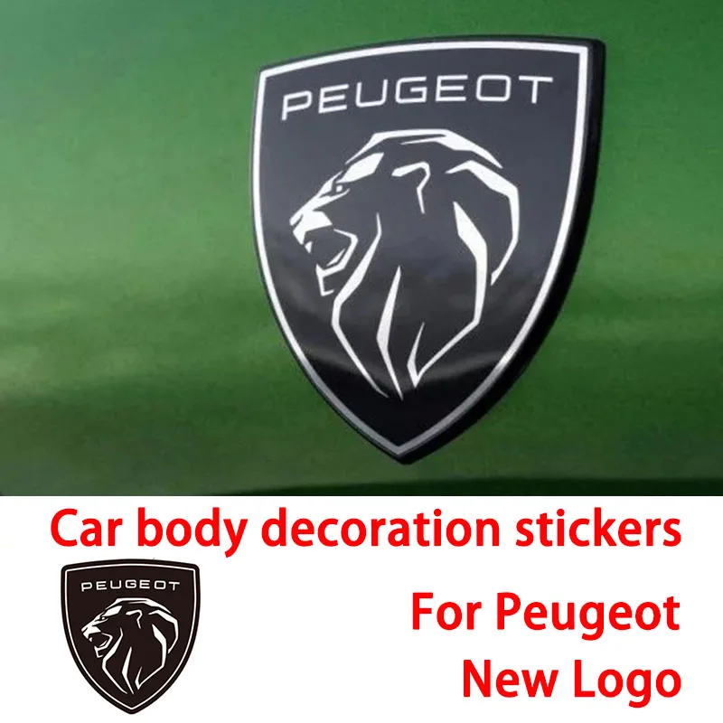 Car Body Decoration Stickers New Logo Fender Trunk Trim For Peugeot 308 408 508 4008 2008 5008 Exterior Accessories