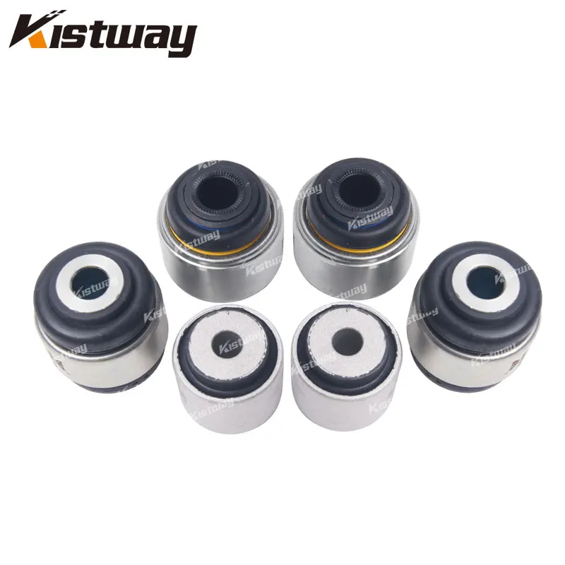 6PCS Rear Left Right Wheel Knuckle Bushing For Land Rover Range Rover Velar 17- Jaguar F-PACE 16- LR090542 LR090543