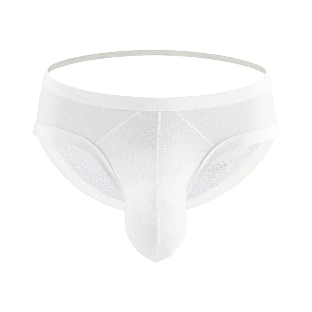 Men's Low Waist Bulge Pouch Mesh Underpants T-back Hollow Lingerie Slips Hollow Out Briefs Breathable Ropa Interior Hombre