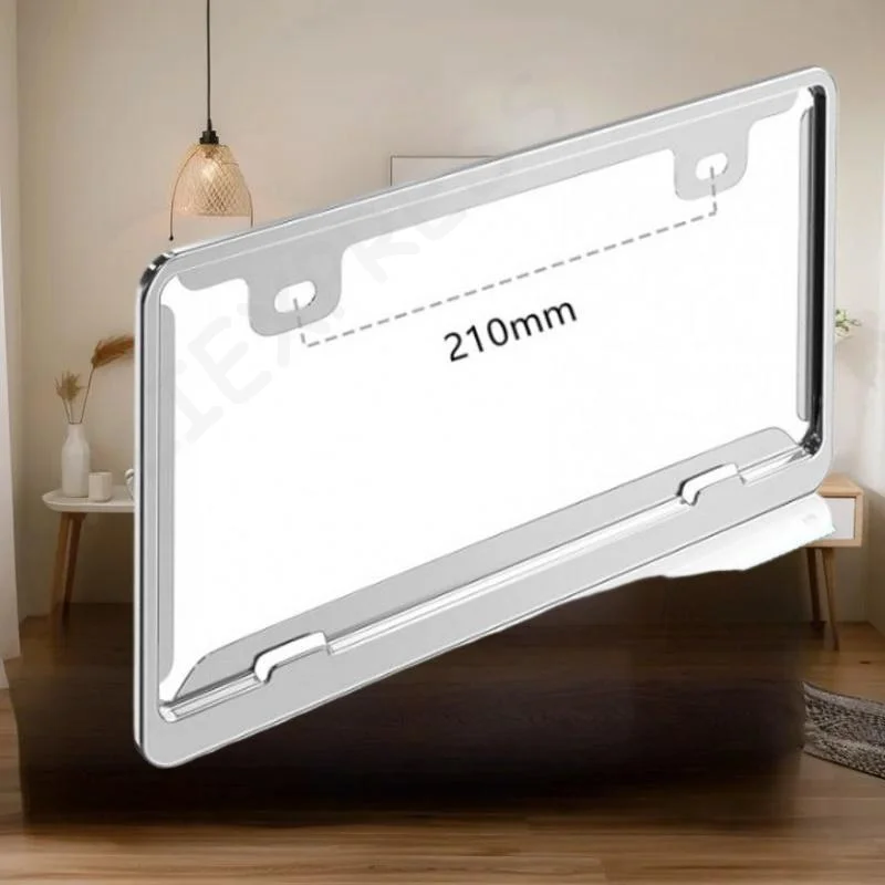 

1/2PCS License Plate Frame Stainless Steel Car License Plate Cover Car Accessory For Japanese Standard License Plate