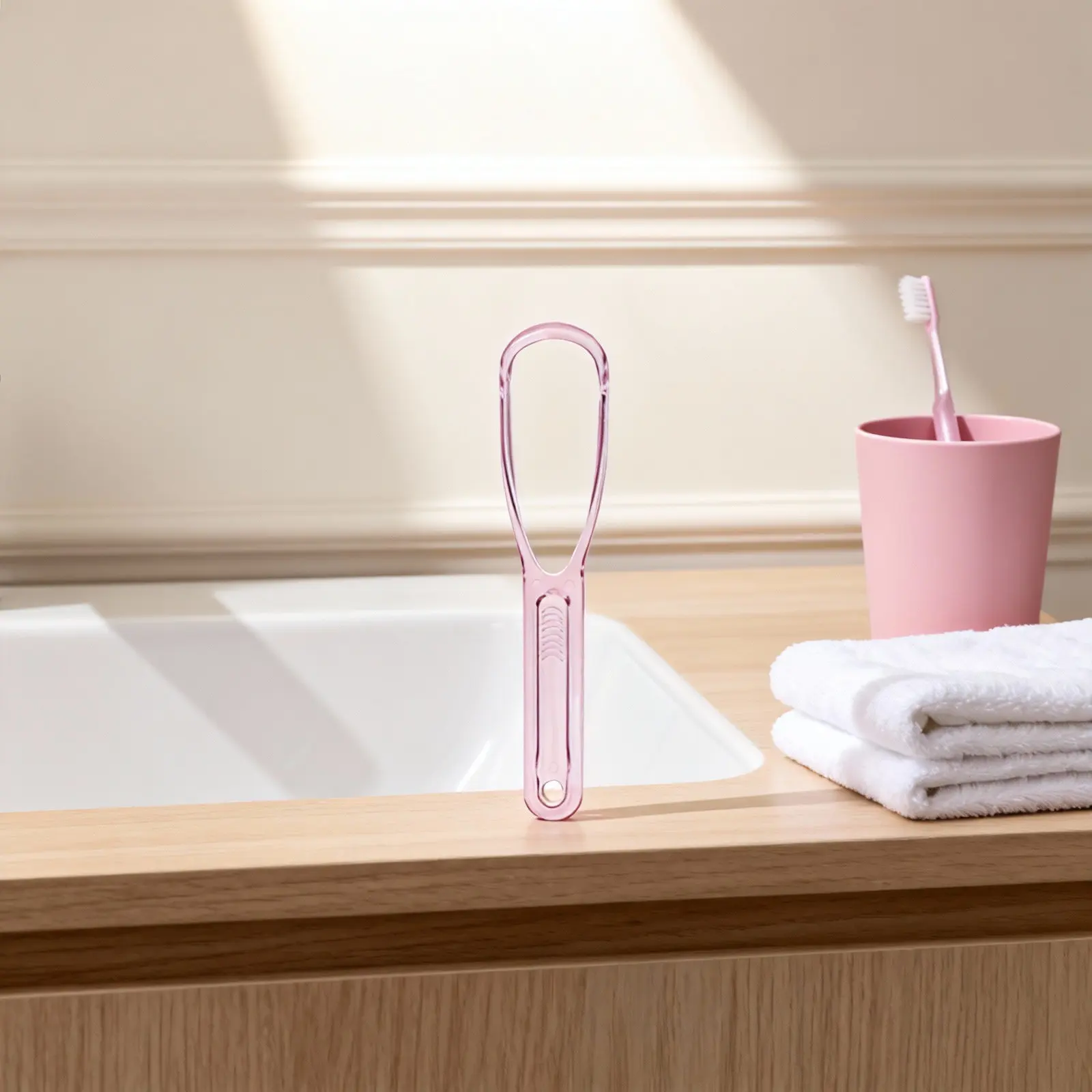 Limpiador de Lengua de Grado Médico, 1 Pieza, para Higiene Bucal, Control de Halitosis, Mejora del Sabor, Mango Antideslizante