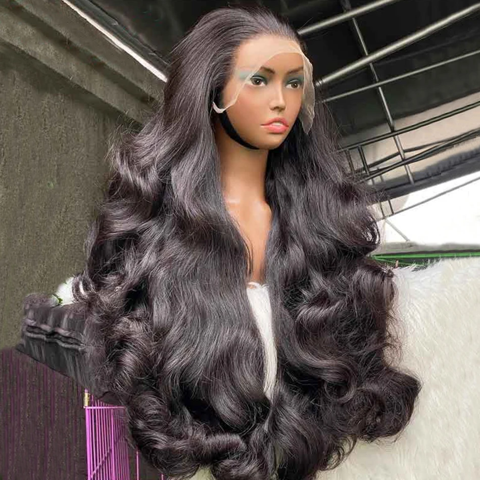 Perruque Full Lace Wig Body Wave naturelle, cheveux humains, 13x6, 13x4, HD, pre-plucked, pour femmes, offre spéciale, 360