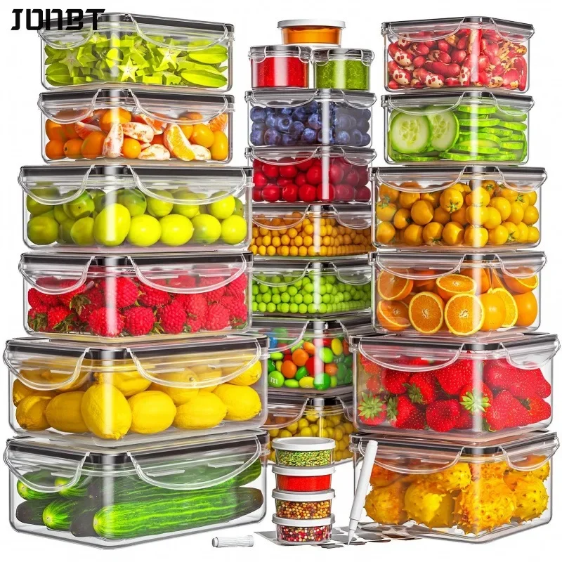 12-Piece Airtight Food Storage Containers BPA Free Leakproof Fridge Organizer Kitchen Stackable Meal Prep Fresh Storage Box Set