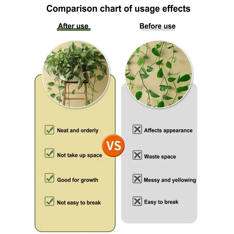 Plant Climbing Wall Clips 10 Pieces Adhesive Plant Clips Adjustable Reusable Weather-Resistant Support Structures For Indoor