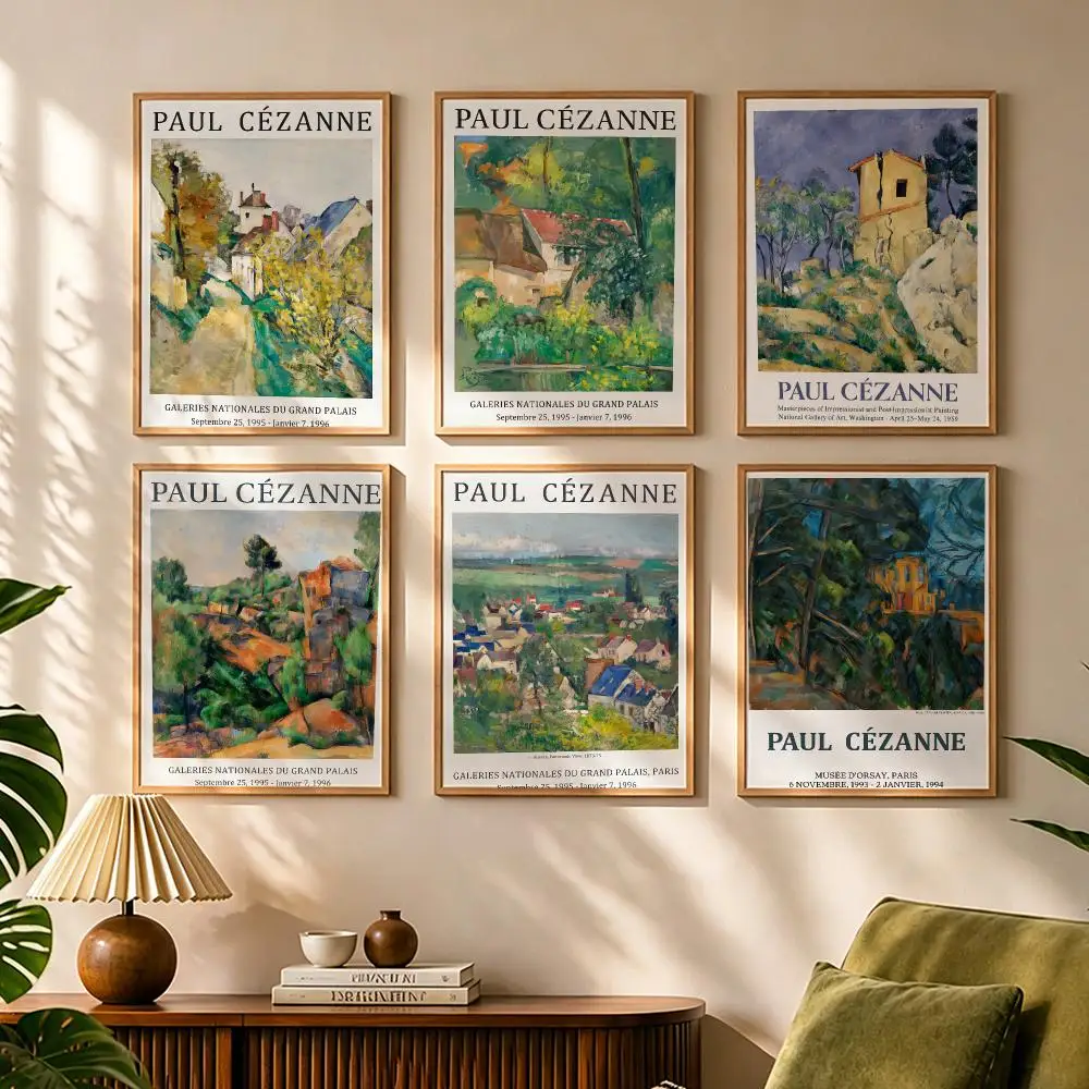 Artist P-Paul Cezanne Painting Calligraphy Canvas HD Poster Waterproof Fade Resistant Wall Art Print for Home Decor