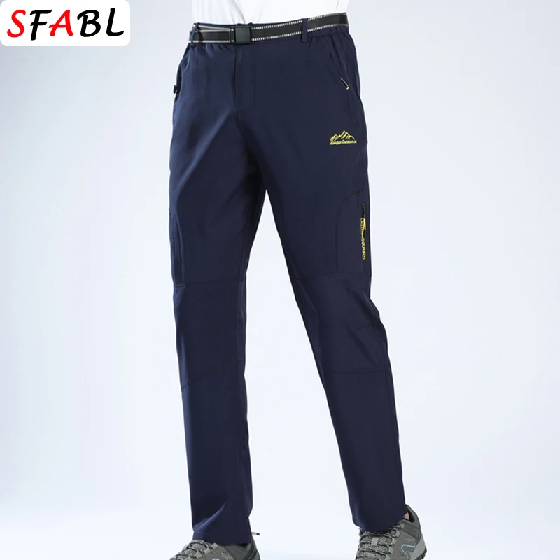 

Autumn Thin Breathable Sports Trousers Men Trekking Quick Dry Pants Men Hiking Climbing Camping Outdoor Waterproof Pants Unisex