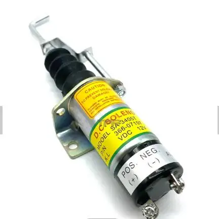 Válvula Solenoide de apagado de combustible, 12V, para Lister Petter, 366-07197 SA-3405-T, apagado y parada, 1502-12