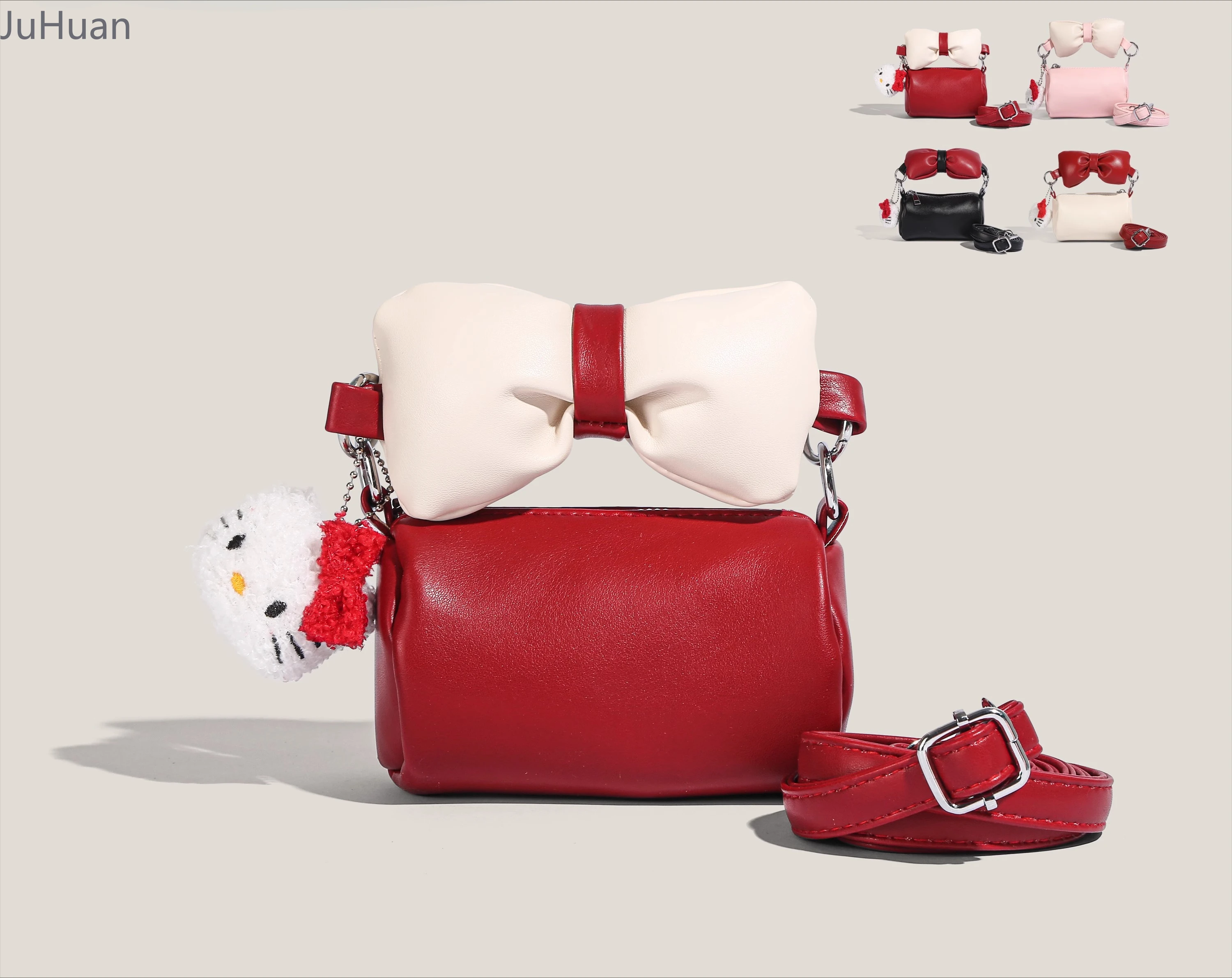 

Японская милая мини-сумка с милым бантом, женская сумка 2025 года, новая модная универсальная пригородная сумка через плечо, женские сумки-мессенджеры