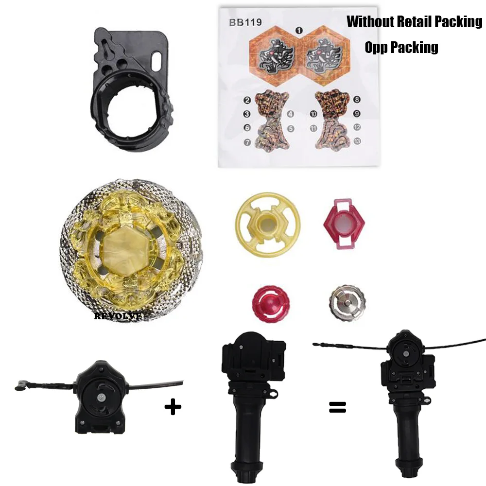 eagle B-X TOUPIE BURST BEYBLADE NEW BB119 4D Death Quetzalcoatl с рукояткой + черная тяговая леска