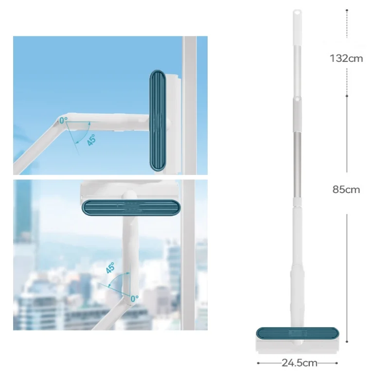 Fregona con pulverizador para ventana, limpiaparabrisas multifuncional con raspador de silicona, limpiador de suelo, herramientas de limpieza del