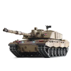 Heng Long rc tank 1/16 British Challenger2 tank Model(Metal Rubber-coated Track)(Metal Road Wheel & Gun canal)(360°Rotate Turret